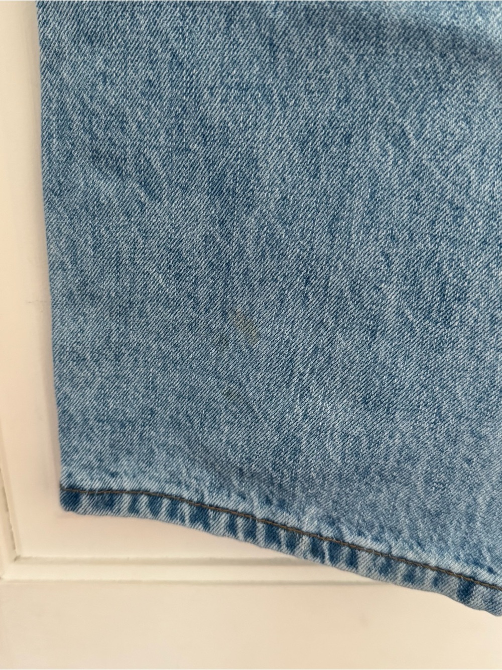 Princess Polly Fairmount Straight Leg blue denim distressed jeans size 2 - Picture 10 of 10